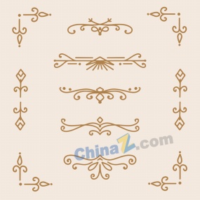 装饰艺术花纹矢量素材